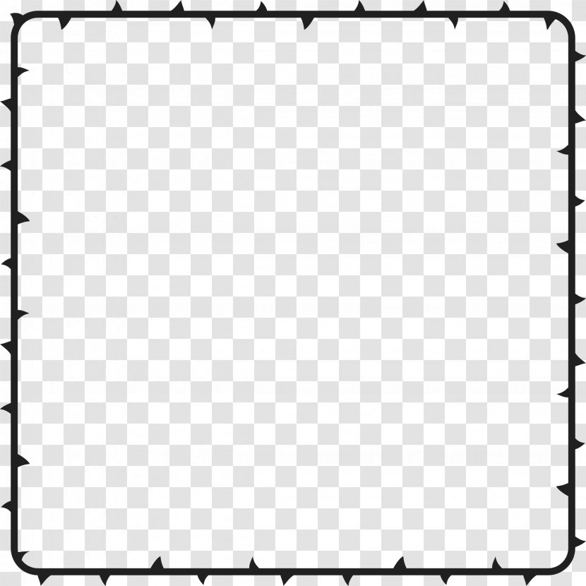 Square Clip Art - Cartoon - Thorns Transparent PNG