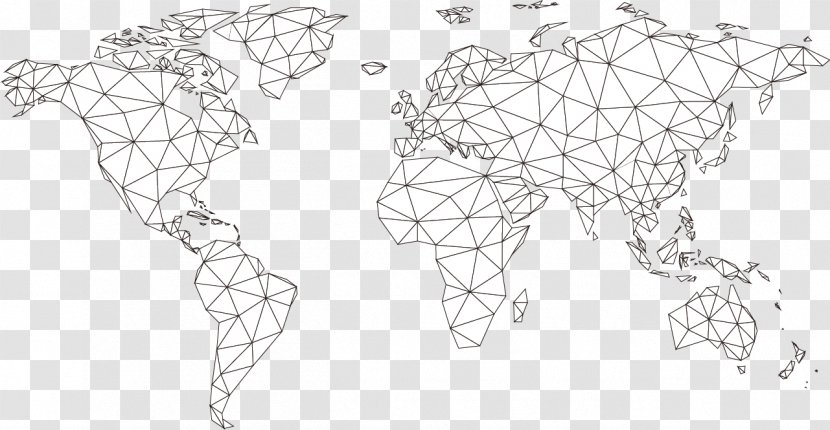 Earth World Map - Drawing - Artwork Vector Transparent PNG