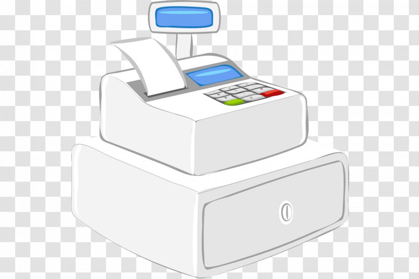 Office Supplies Cash Register Money Cashier Clip Art - Virtual Currency - Casher Transparent PNG