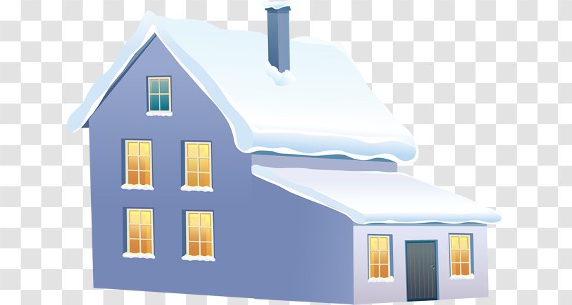 Clip Art Manor House Image Building - Winter - Wall Transparent PNG