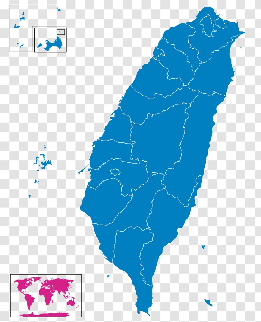 Taiwanese Local Elections, 2018 World Map - Google Maps Transparent PNG