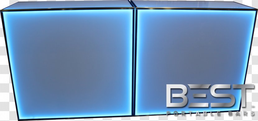Backlight Poly Plex Glass Boxing - Avec - Blue Bar Image Transparent PNG