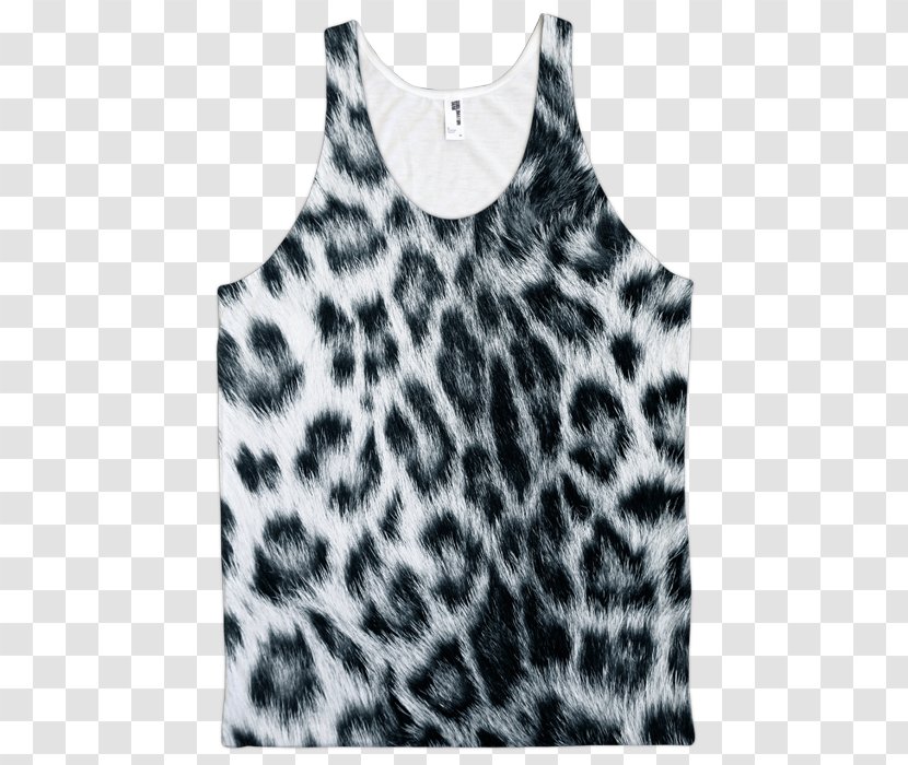 Leopard Animal Print Gilets T-shirt Blouse - Tshirt - All Over Transparent PNG