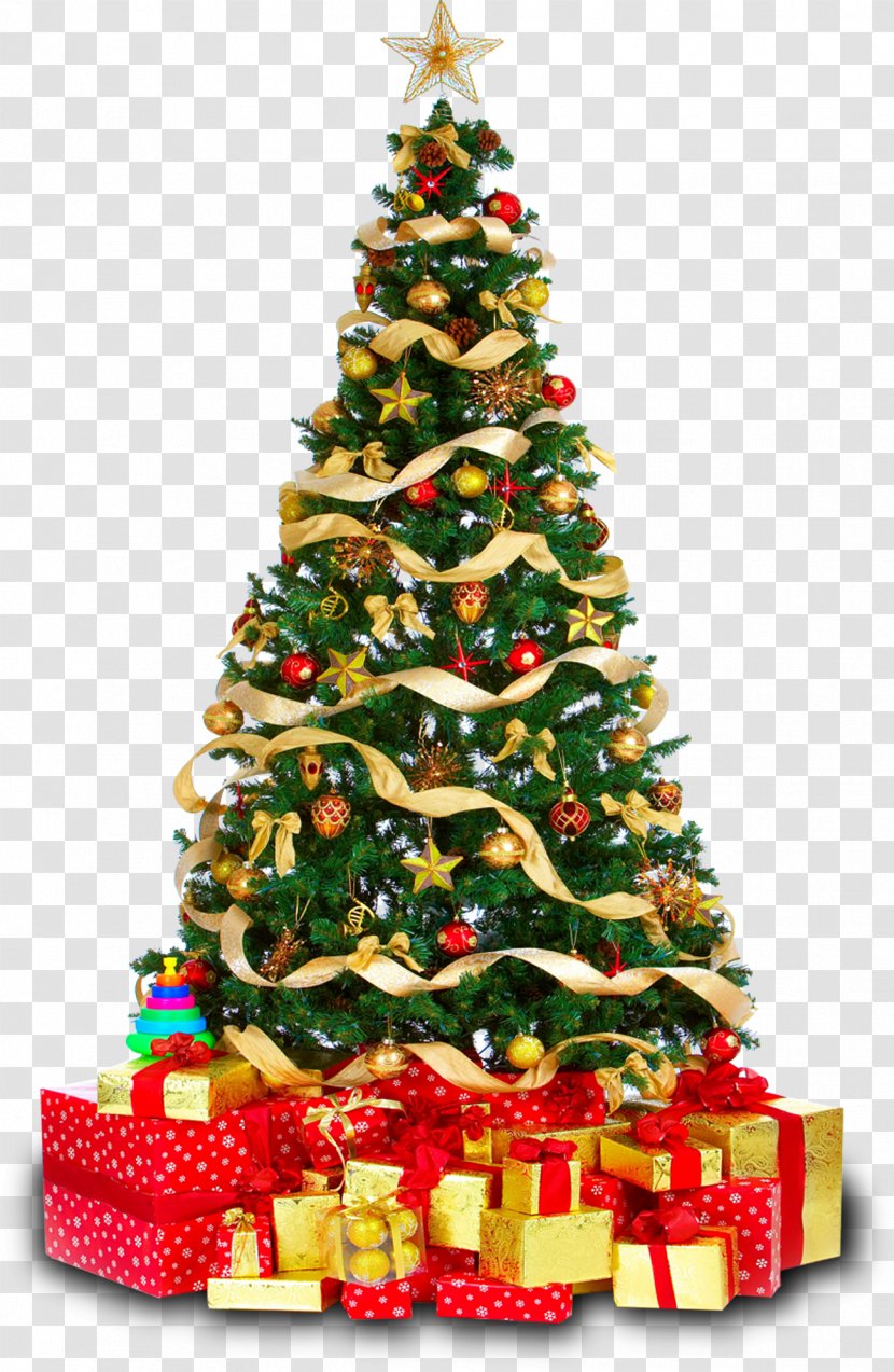 Christmas Tree Gift Clip Art Transparent PNG