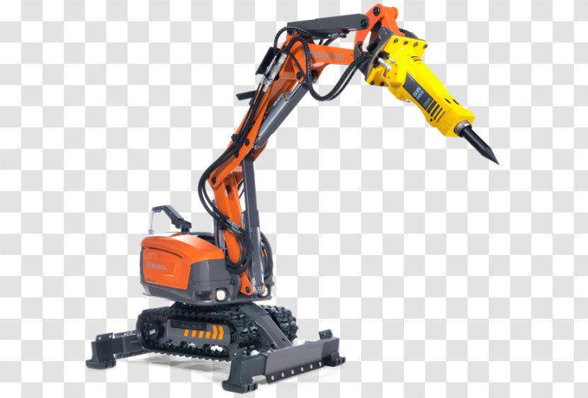 Robot Demolition Architectural Engineering Saw Husqvarna Group - Crane Transparent PNG