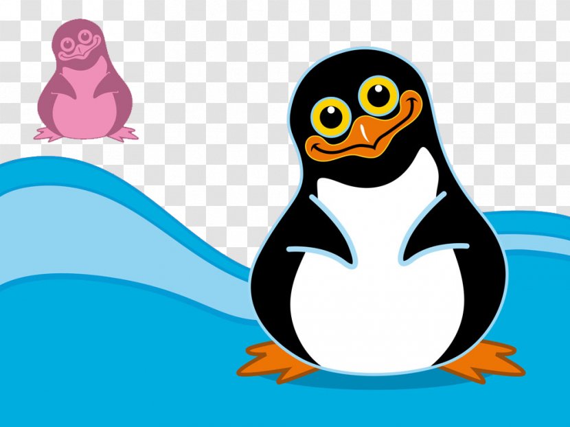 Cartoon Stock Illustration Clip Art - Flower - Vector Penguins Background Transparent PNG