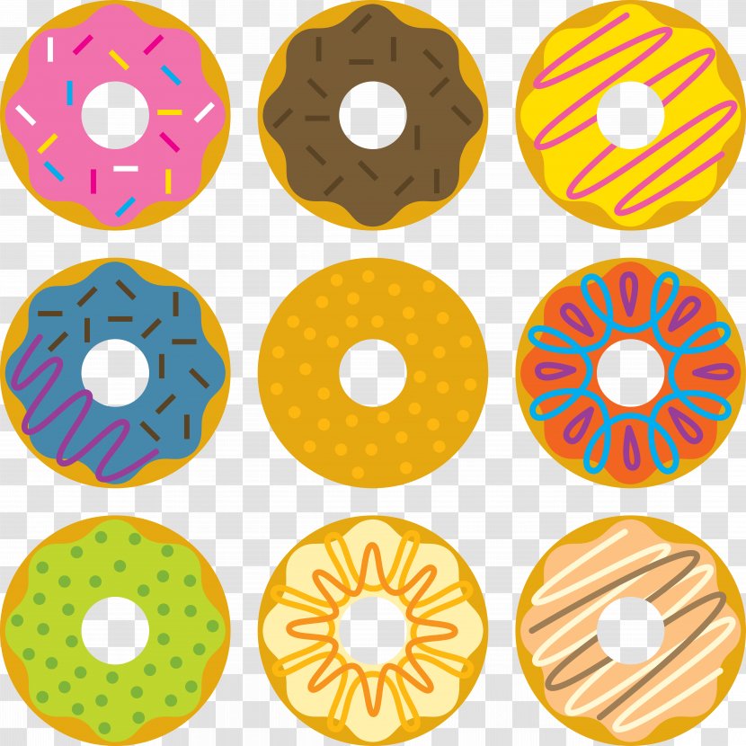 Doughnut Bagel Icing Muffin - National Day - Vector Illustration Donut Transparent PNG