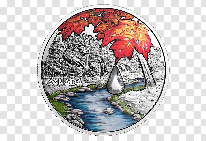 Maple Leaf Silver Coin Proof Coinage - Sugar Transparent PNG