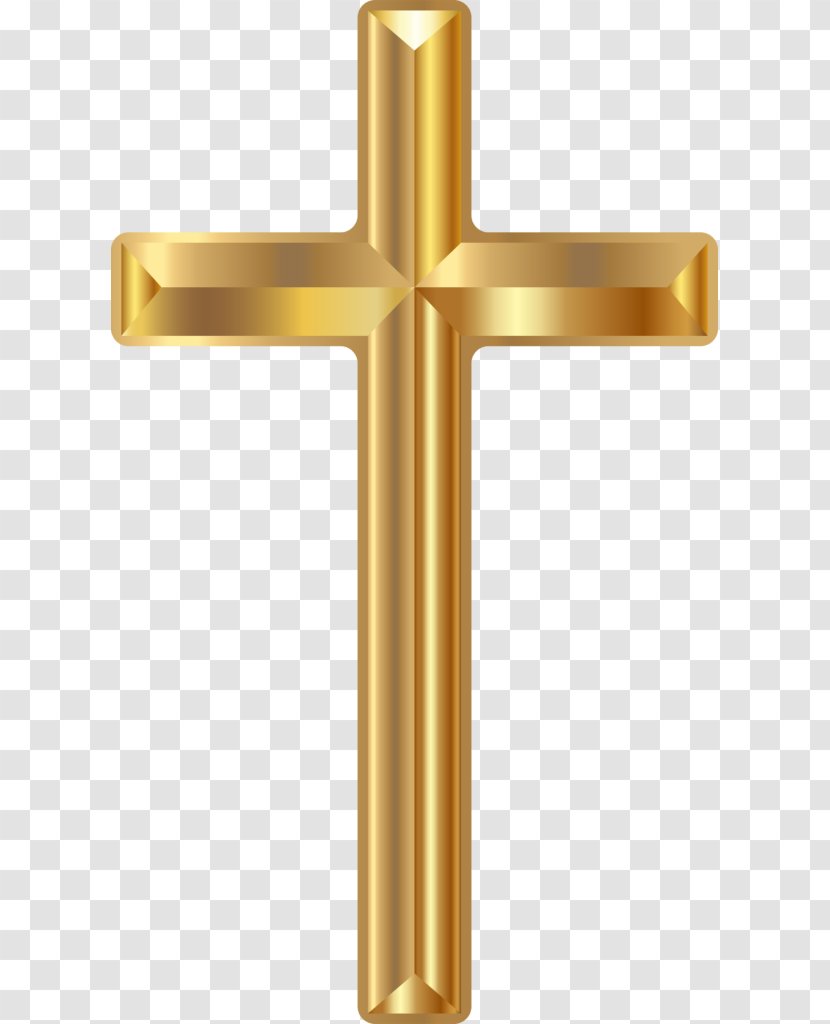 Christian Cross Christianity Clip Art - Brass Transparent PNG