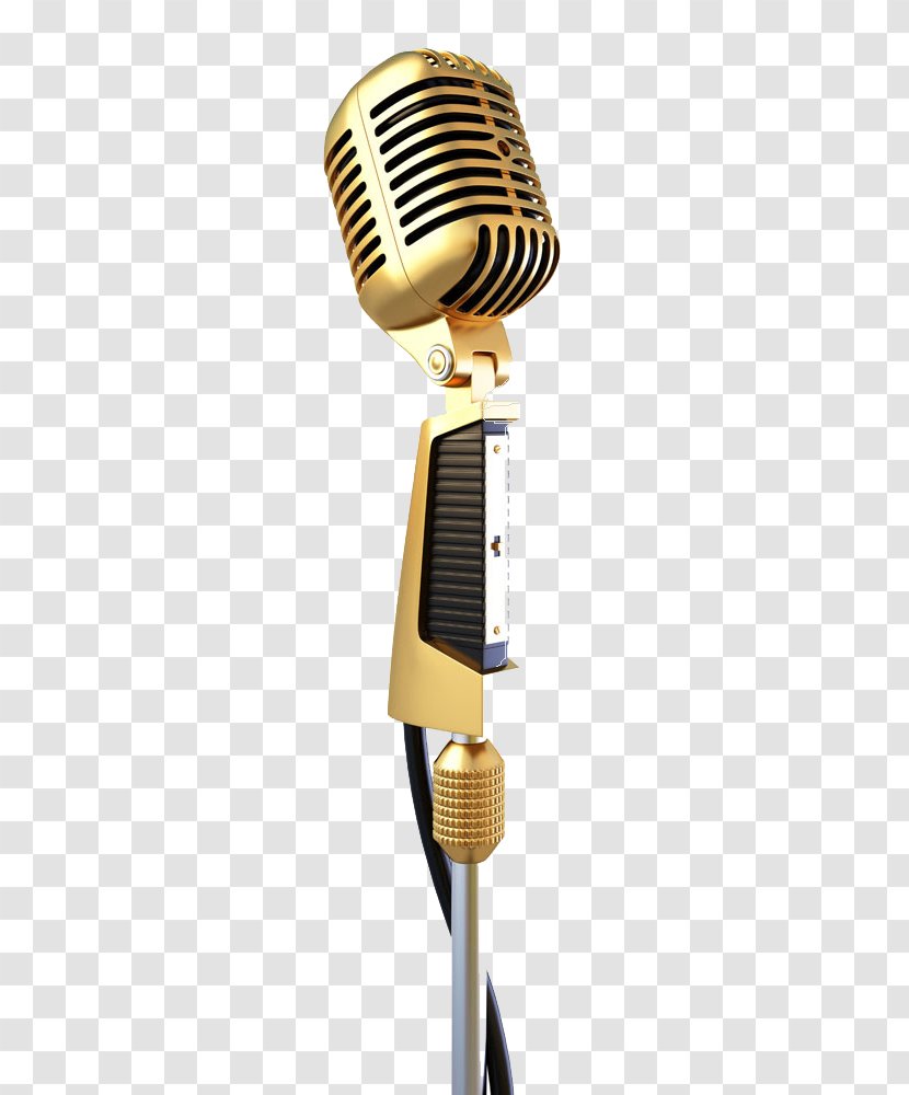 Microphone Download - Stock Photography - Golden Station Transparent PNG