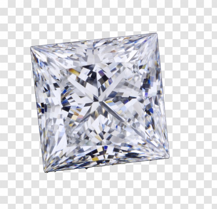 Earring Diamond Clarity Princess Cut Facet - Engagement Ring - Diamonds Transparent PNG