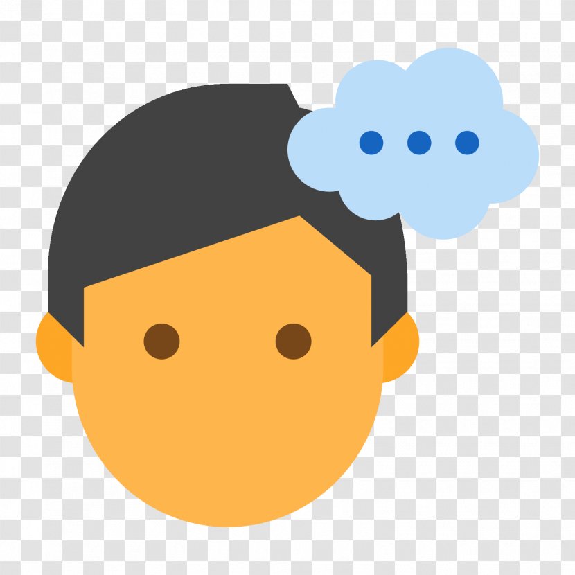 Online Chat Thought Avatar Emoticon - Sky - Svg Transparent PNG