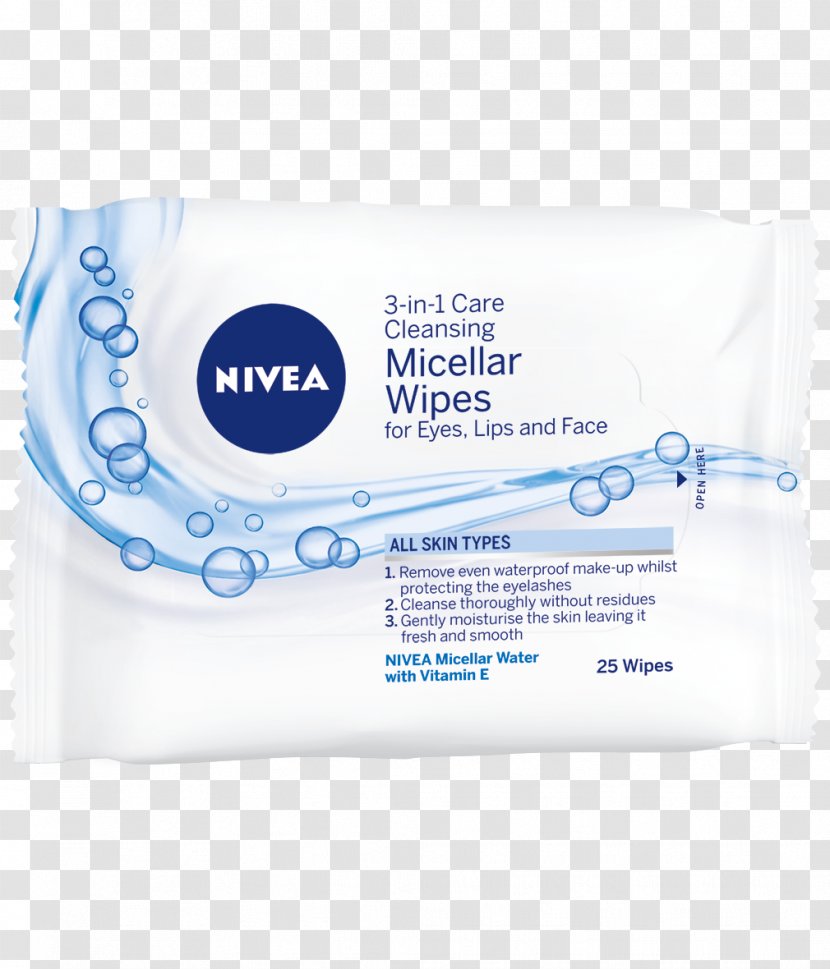 Nivea Lotion Cleanser Wet Wipe Skin - Cosmetics - Face Transparent PNG