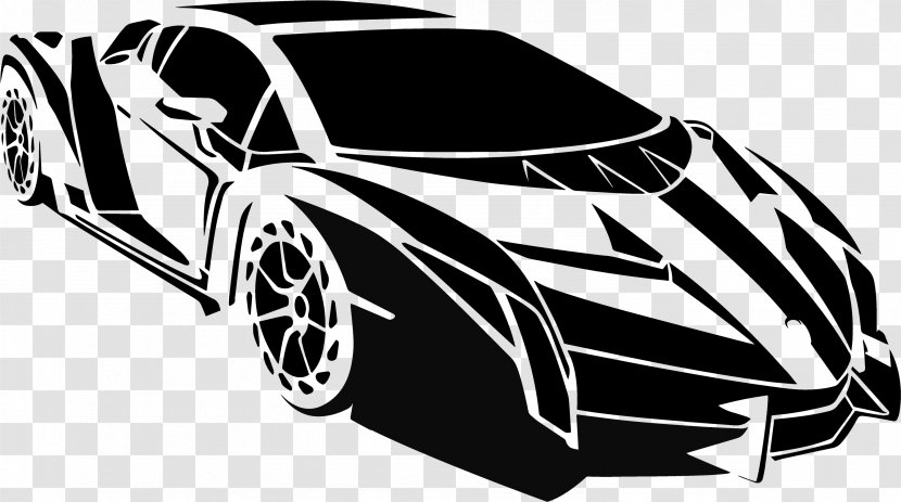 Lamborghini Silhouette Sports Car Veneno Transparent PNG
