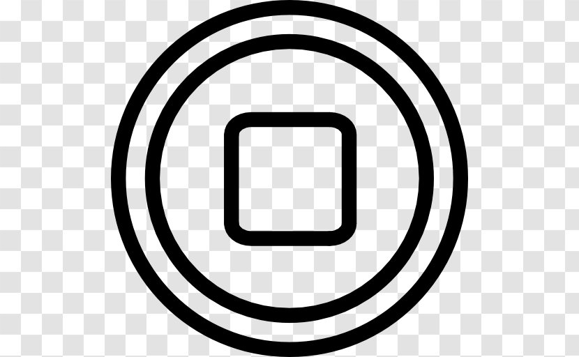 Circle White Font - Symbol Transparent PNG