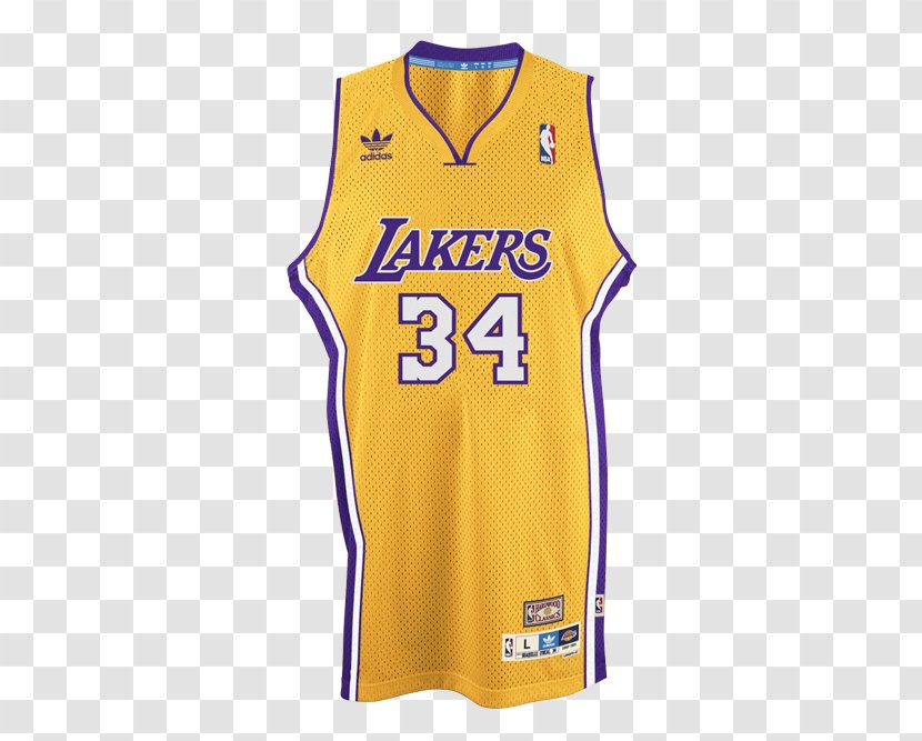 1996–97 Los Angeles Lakers Season NBA Jersey Swingman - Sleeve Transparent PNG