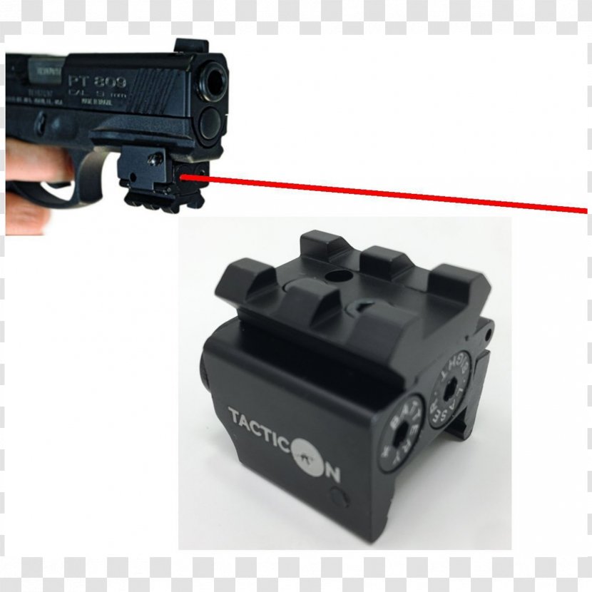 Sight Handgun Laser Picatinny Rail Weaver Mount - Cartoon Transparent PNG