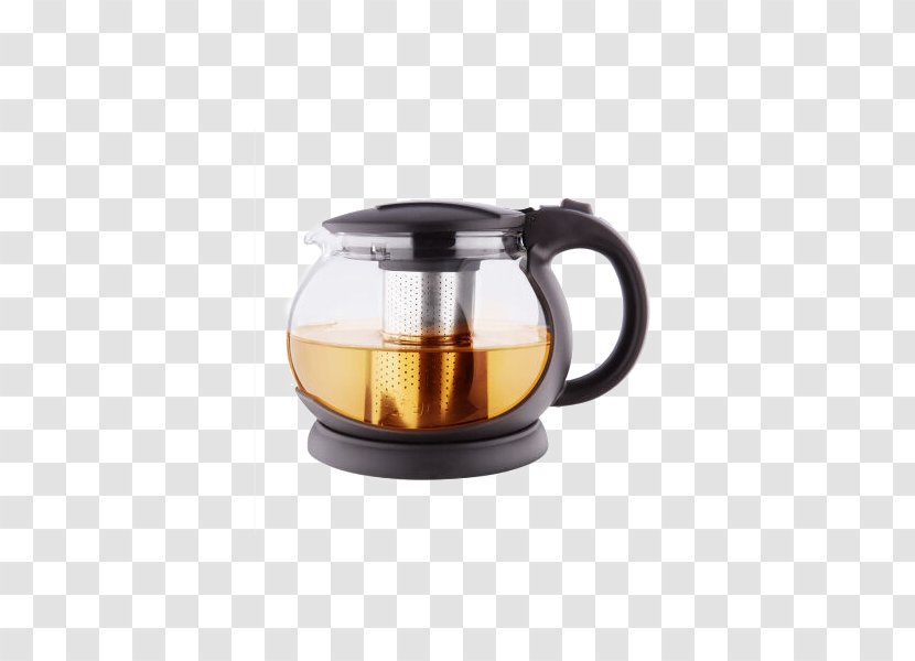Teapot Glass Jug Kettle - Tableware - Auto Flip With Stand Transparent PNG