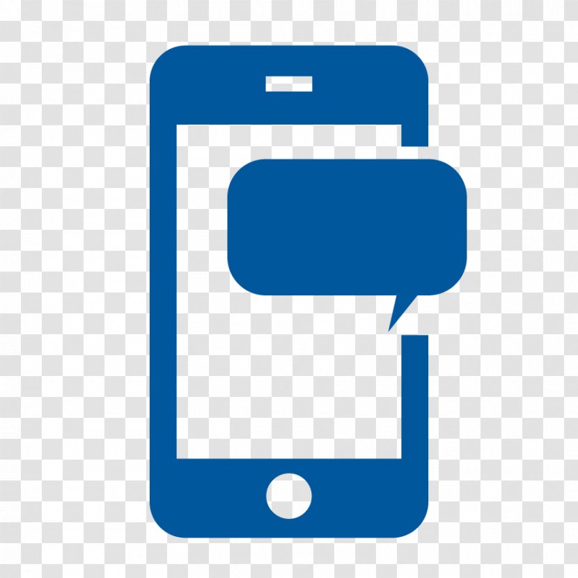 Symbol Mobile Phones - Electric Blue - Sms Transparent PNG