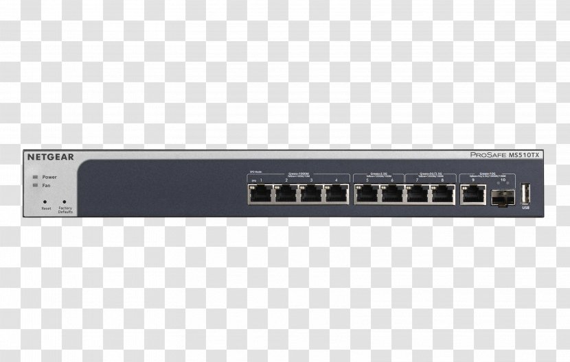 10 Gigabit Ethernet Network Switch Power Over Transparent PNG