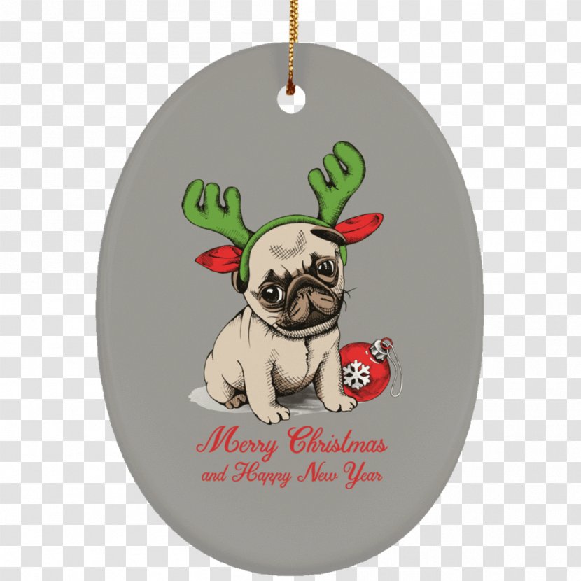 Pug Puppy French Bulldog Cat - Christmas Mug Transparent PNG