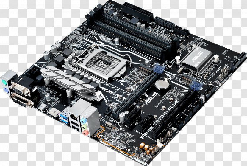 MicroATX ASUS PRIME Z270M-PLUS LGA 1151 Power Supply Unit Motherboard - Computer Component - Identification Transparent PNG