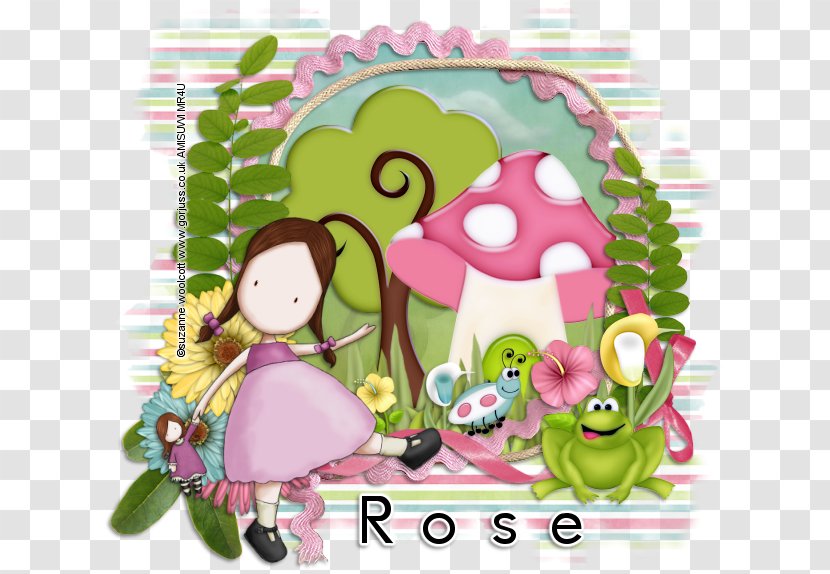 Pink M Character Clip Art - Cute Garden Transparent PNG