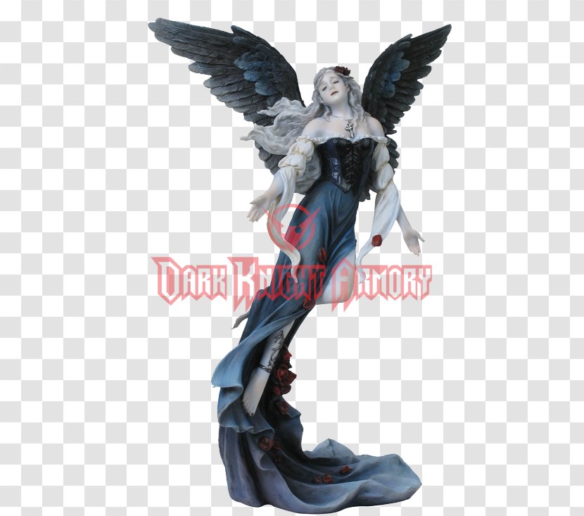 Statue Angel Gothic Art Figurine - Collectable Transparent PNG