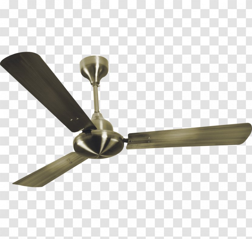 India Ceiling Fans Havells Blade - Brass Transparent PNG