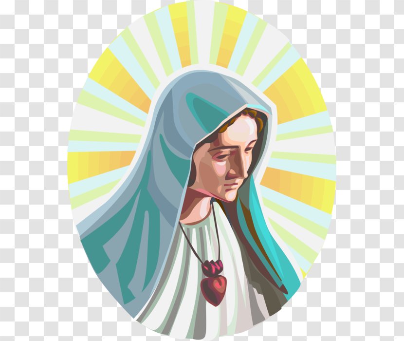 Mary Mother Of The Church Clip Art - Cartoon Transparent PNG
