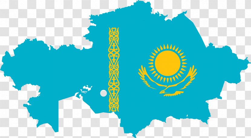 Flag Of Kazakhstan Kazakh Soviet Socialist Republic Blank Map Transparent PNG