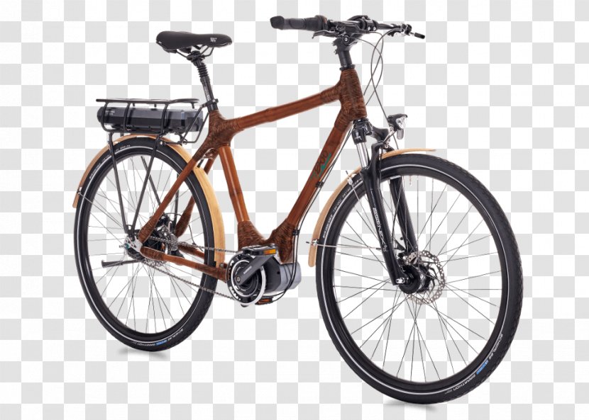 Electric Bicycle Hybrid Bamboo Shimano Transparent PNG