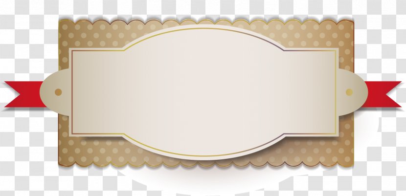 Ribbon - Text - Cartoon Tag Material Picture Transparent PNG