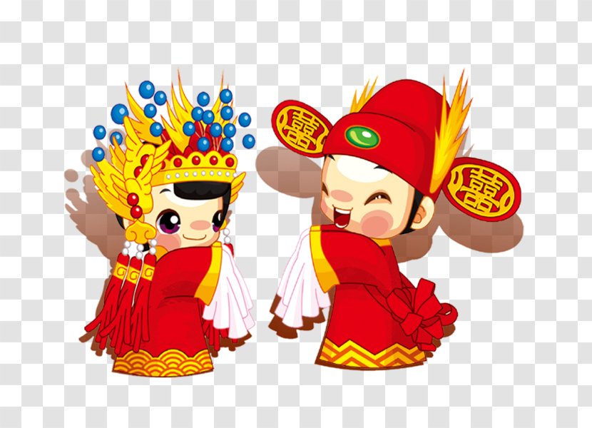 Chinese New Year Cards - Cartoon - Costume Hat Transparent PNG