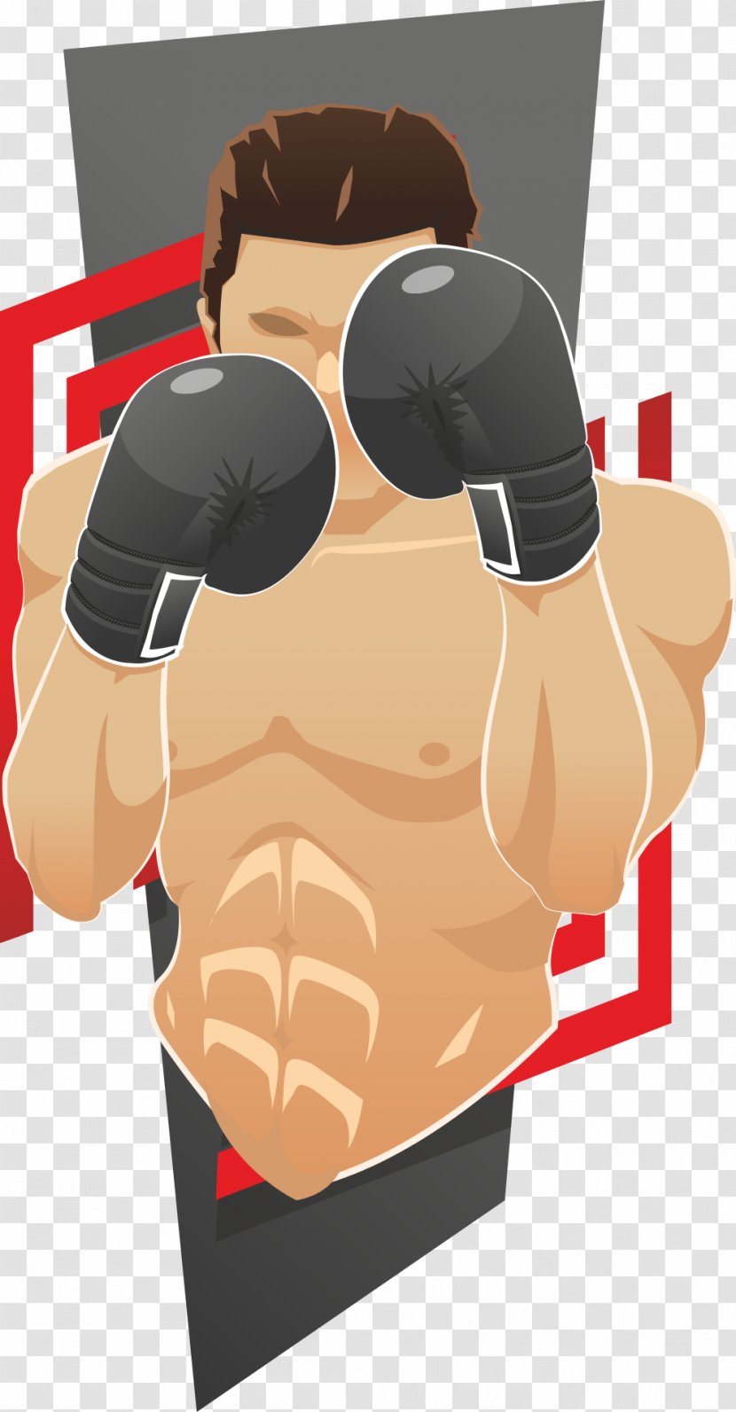 Boxing - Cartoon - Male Transparent PNG