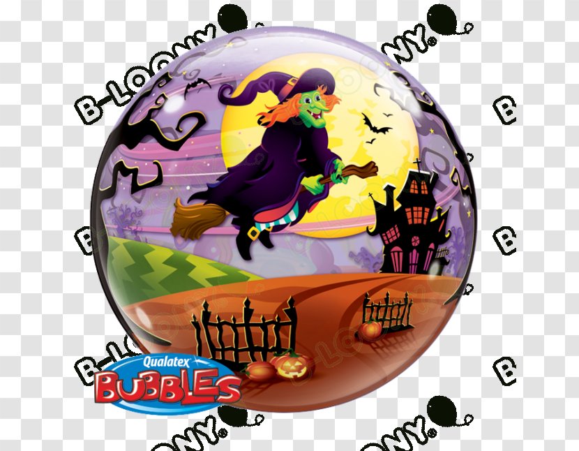 Qualatex Deco Bubble Clear Balloon Single UTSG - Witch Transparent PNG