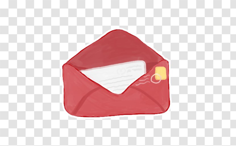 Red - Microsoft Paint - Mail Transparent PNG