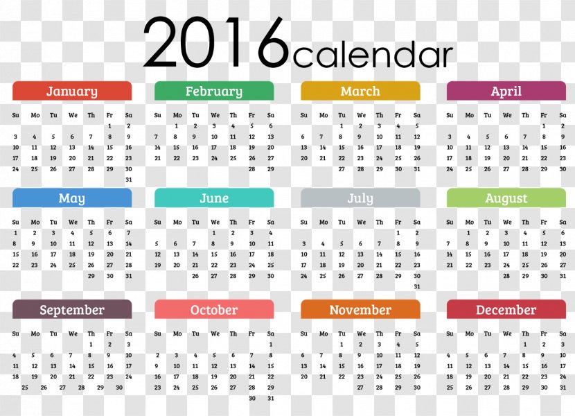 Calendar Month Year - Area - Simple Transparent PNG