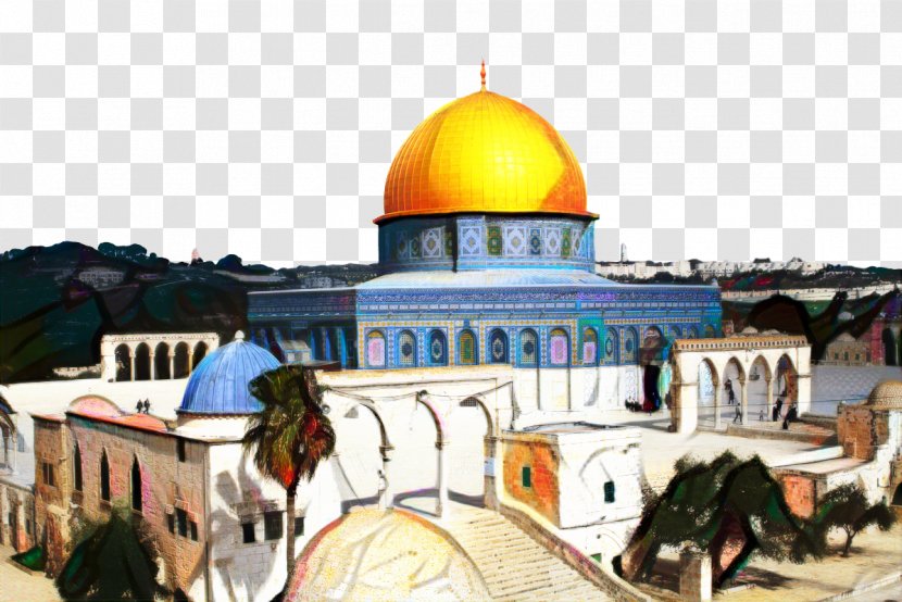 Jerusalem Tourist Attraction Tourism Guidebook Map - Worship Transparent PNG