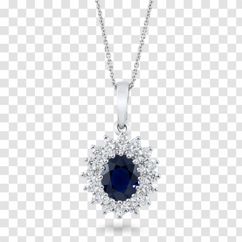 Sapphire Cobalt Blue Locket Necklace Body Jewellery Transparent PNG