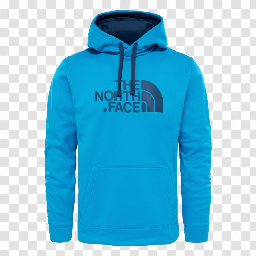 Hoodie The North Face Sweater Clothing Coat - Azure - Hat Transparent PNG