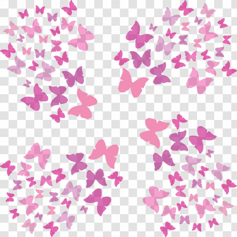Pink Clip Art Information Image - Butterfly Transparent PNG
