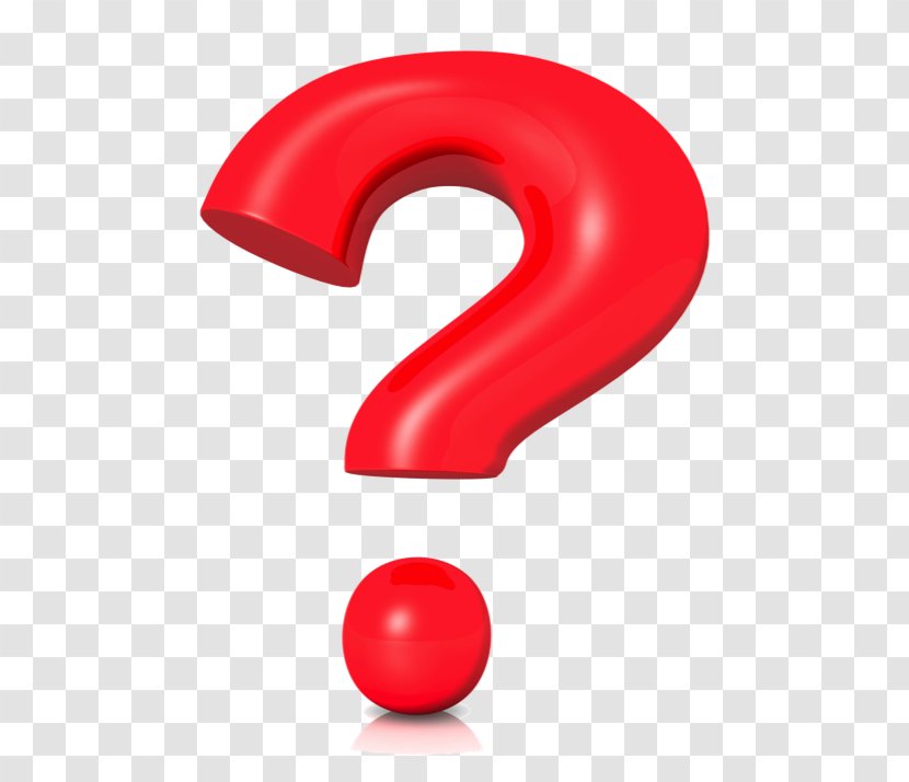 Red Question Mark Color - Sign - A Transparent PNG