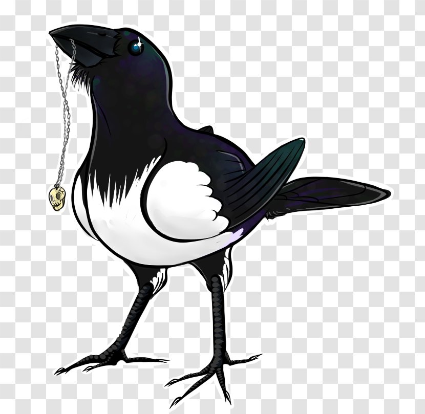 Eurasian Magpie Black-billed Bird Art - Digital - MAgpie Transparent PNG
