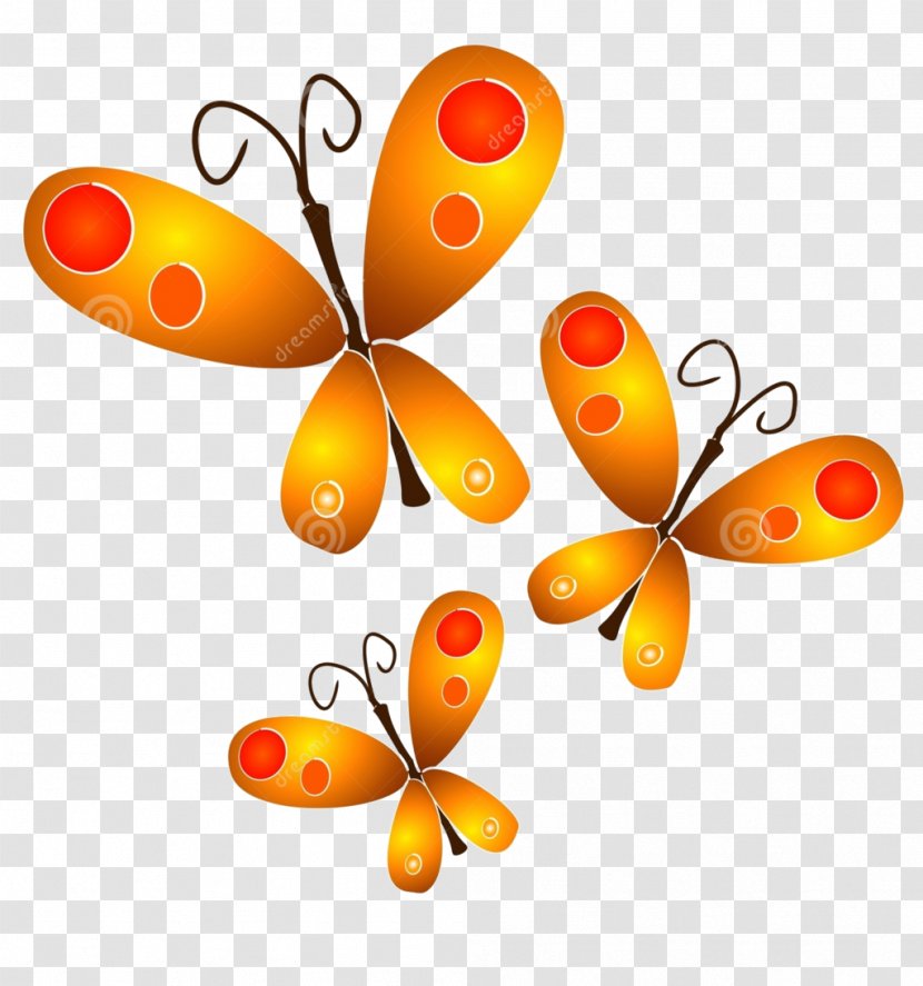 Butterfly Drawing Clip Art - Brush Footed - Red Transparent PNG