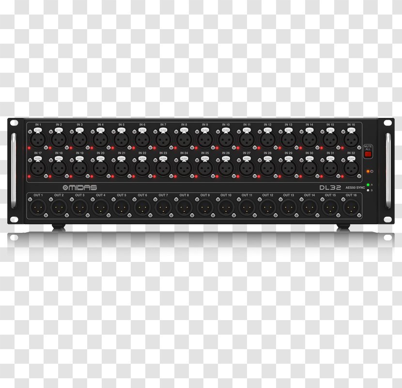 Microphone Stage Box Midas Consoles Audio Mixers Digital Mixing Console - Behringer - Year End Clearance Sales Transparent PNG