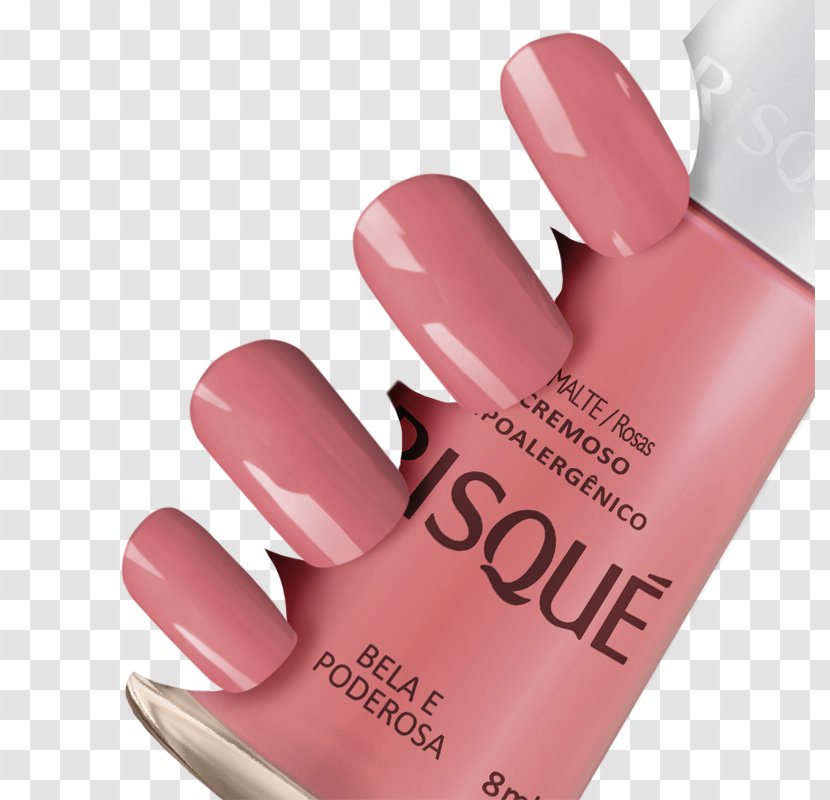 Nail Polish Hand Model Color - Rose Transparent PNG