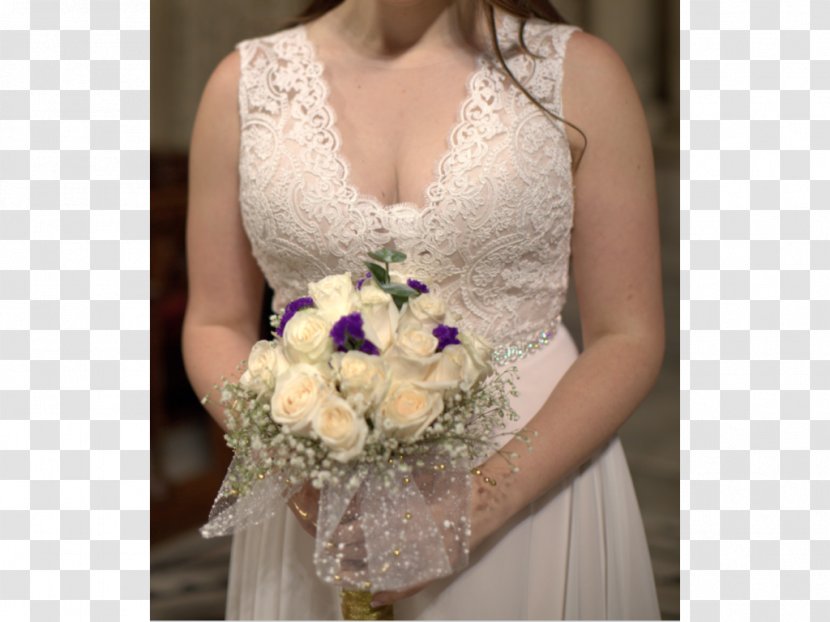 Wedding Dress Bride Floral Design - Silhouette - Blush Transparent PNG