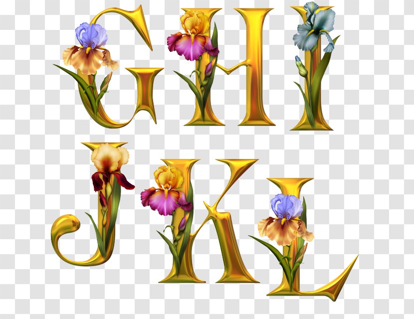 Floral Design Letter Alphabet Flower Render - Plant Transparent PNG