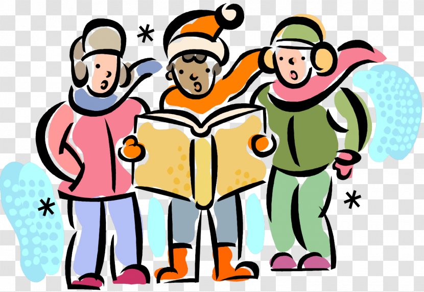 Christmas Carol Song Singing Choir - Cartoon Transparent PNG